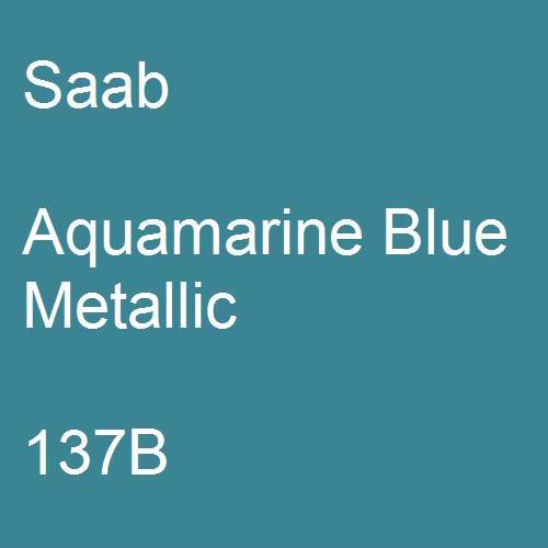 Saab, Aquamarine Blue Metallic, 137B.